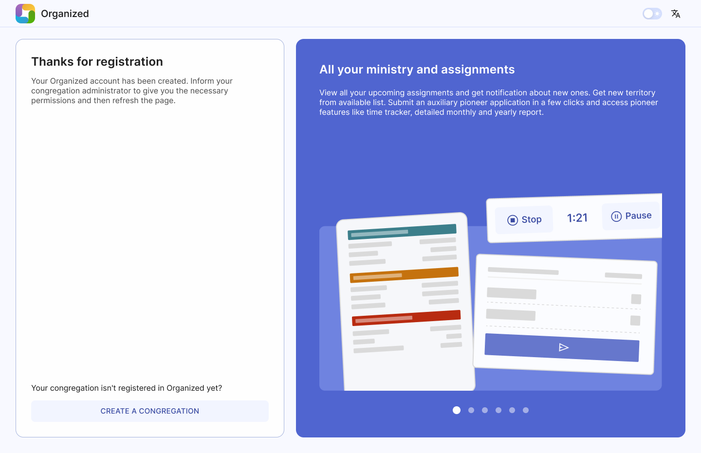 Create a congregation